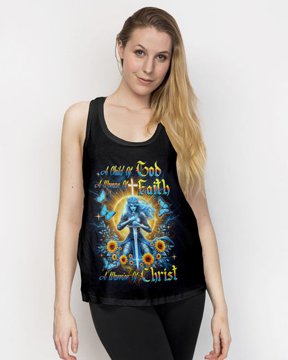 A Child Of God A Woman Of Faith Women's All Over Print Shirt - Yhdu2805251