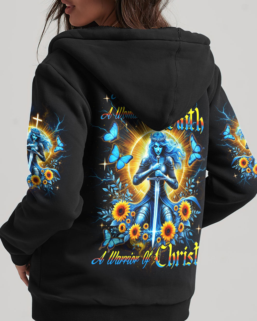 A Child Of God A Woman Of Faith Women's All Over Print Shirt - Yhdu2805251