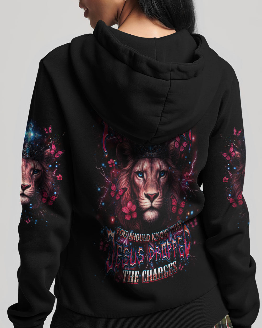 Jesus Dropped The Charges Lion Women's All Over Print Shirt - Yhdu2905254