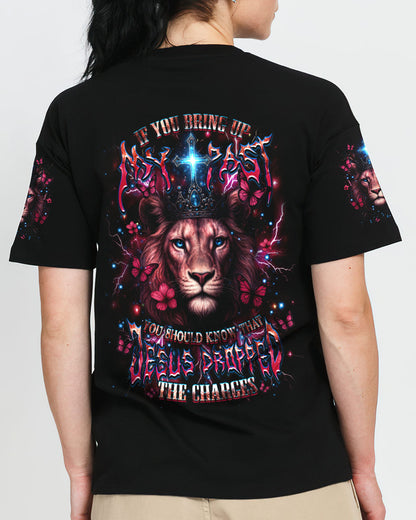 Jesus Dropped The Charges Lion Women's All Over Print Shirt - Yhdu2905254