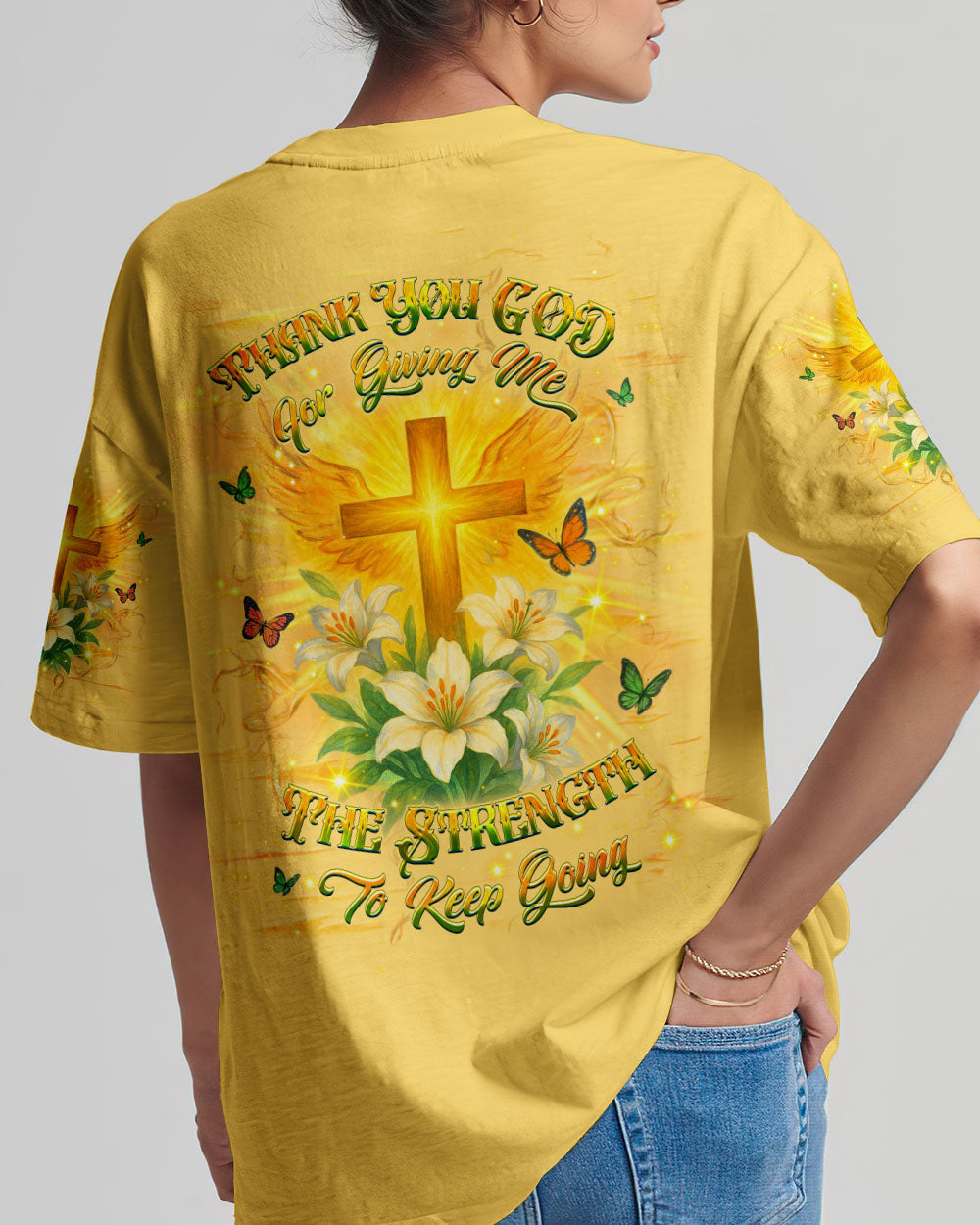 Thank You God Women's All Over Print Shirt - Yhhg0505252