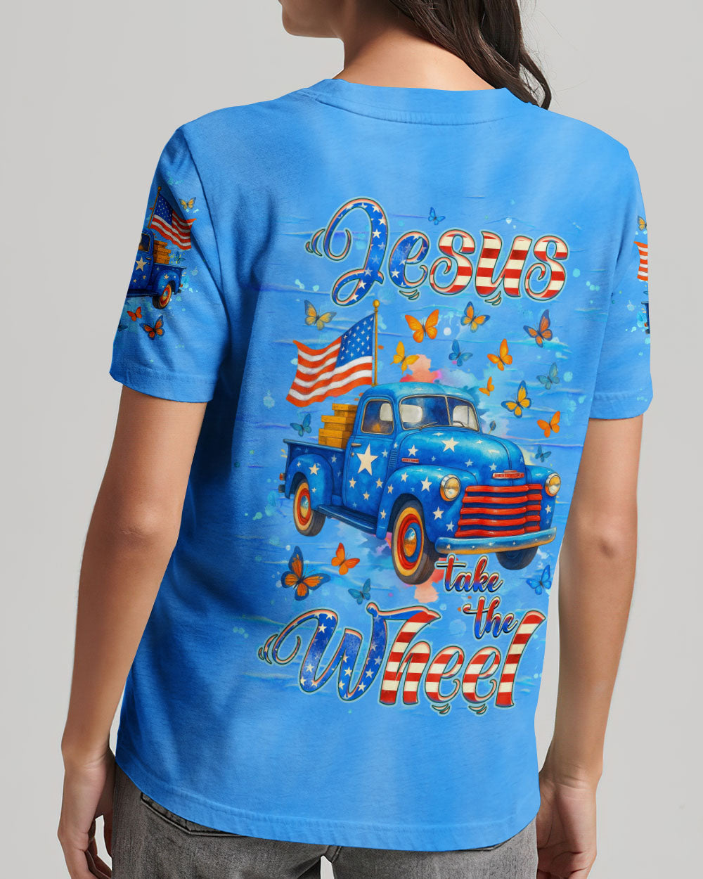 Jesus Take The Wheel Women's All Over Print Shirt - Yhhg1605252
