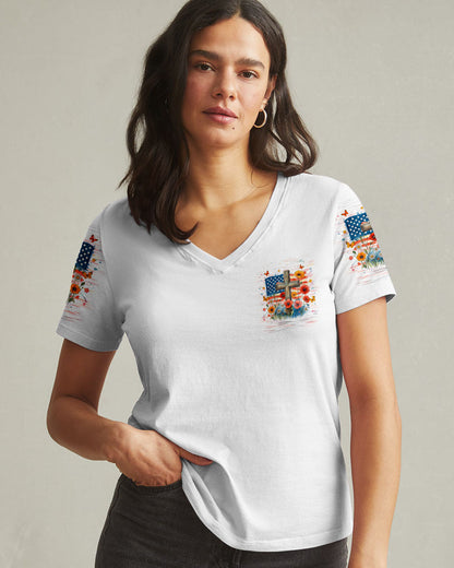 One Nation Under God Women's All Over Print Shirt - Yhhg1906254