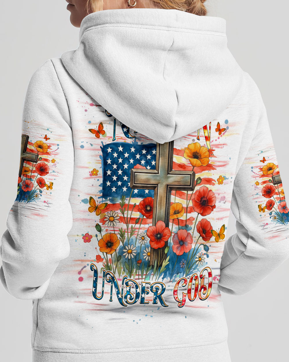 One Nation Under God Women's All Over Print Shirt - Yhhg1906254