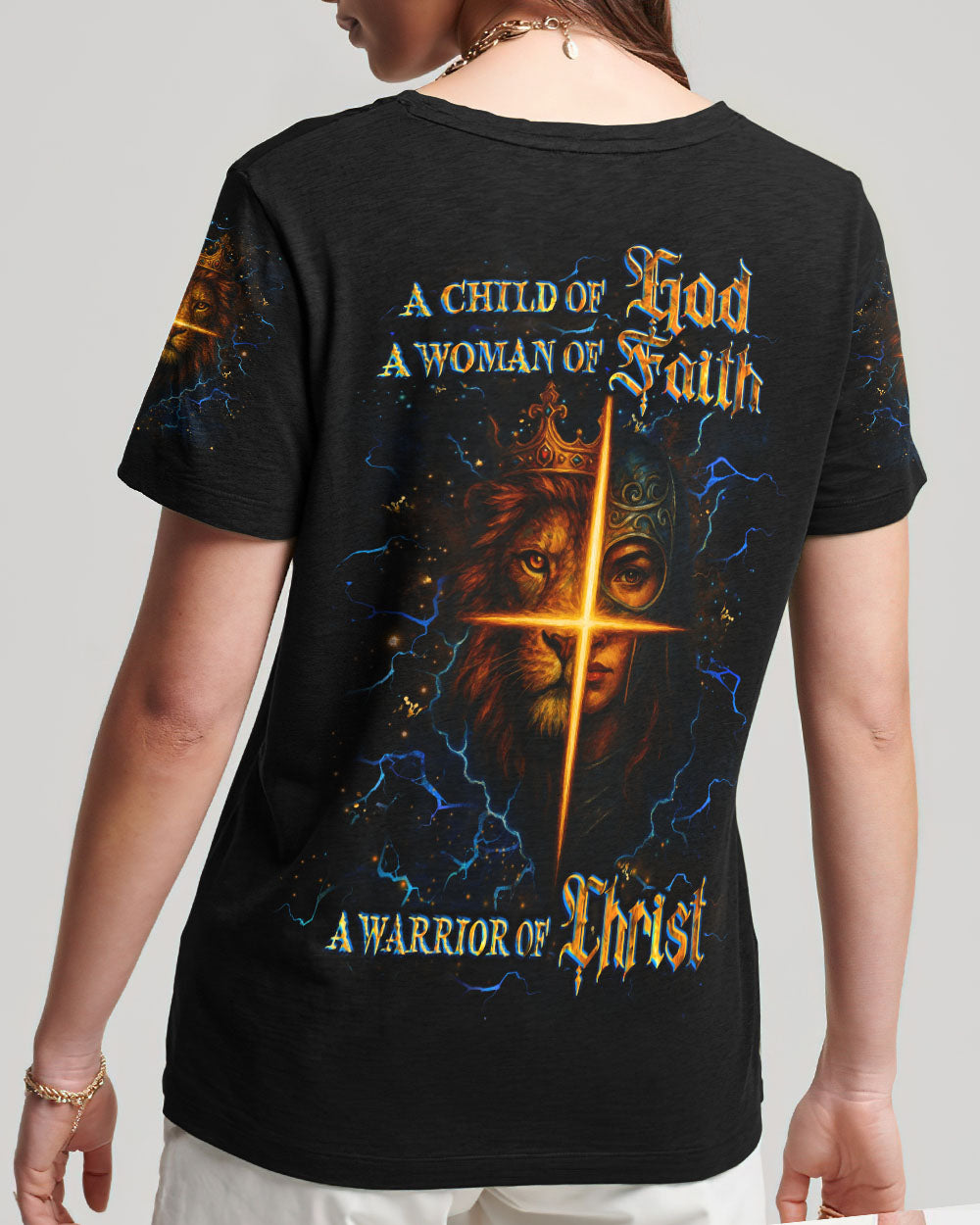 A Child Of God A Woman Of Faith Women's All Over Print Shirt - Yhlt0505251