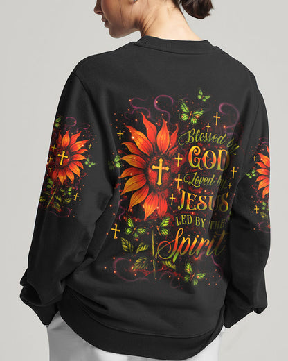 Blessed By God Loved By Jesus Led By The Spirit Women's All Over Print Shirt - Yhlt0605253