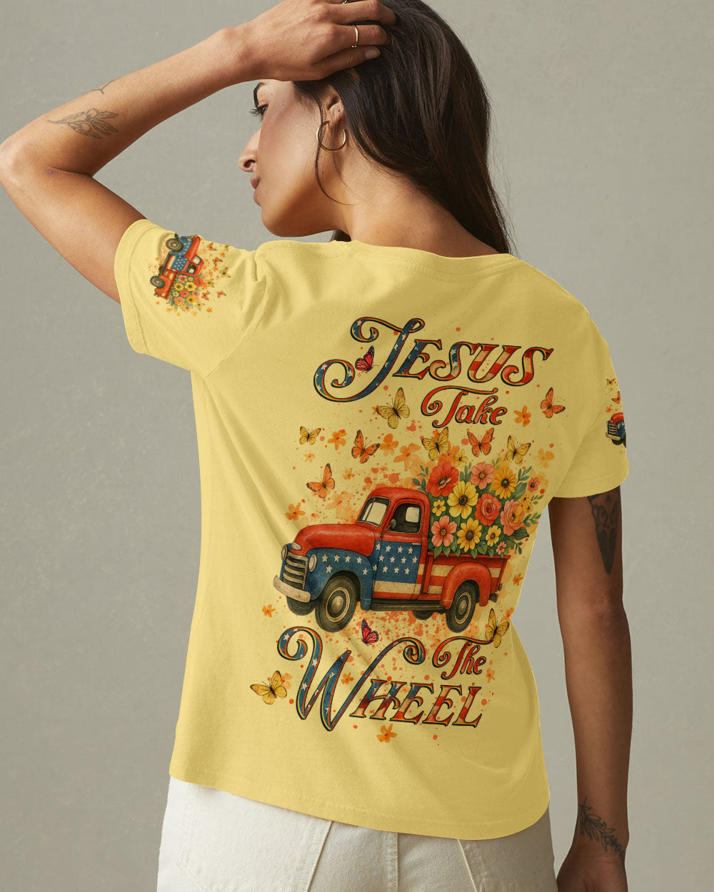 Jesus Take The Wheel Women's All Over Print Shirt - Yhlt1206254
