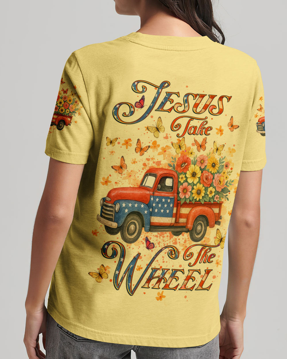 Jesus Take The Wheel Women's All Over Print Shirt - Yhlt1206254