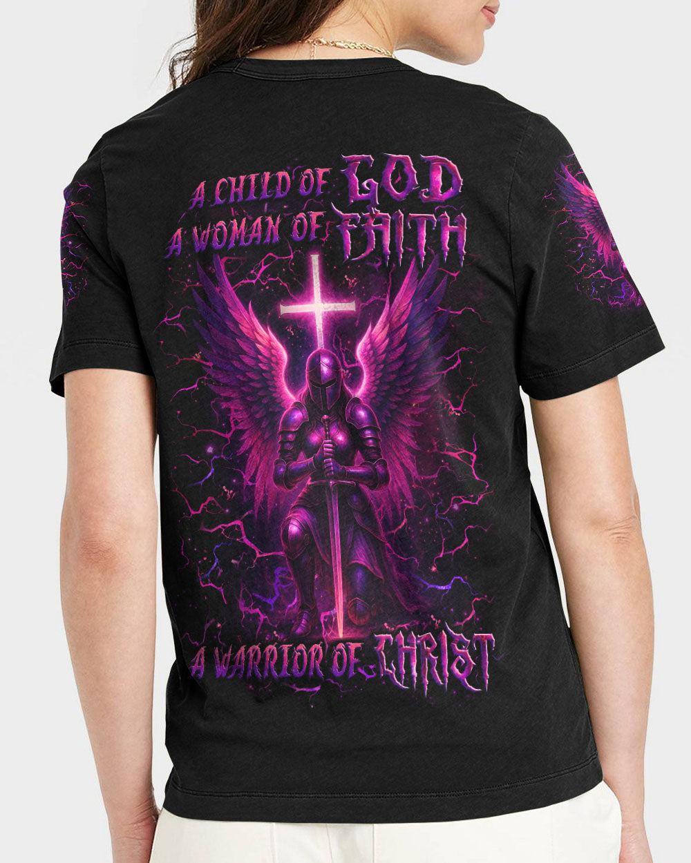 A Child Of God A Woman Of Faith Women's All Over Print Shirt - Yhlt1505251