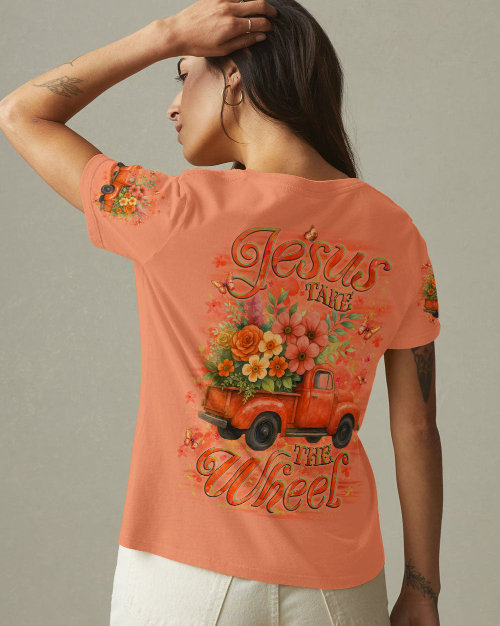 Jesus Take The Wheel Women's All Over Print Shirt - Yhlt1906251