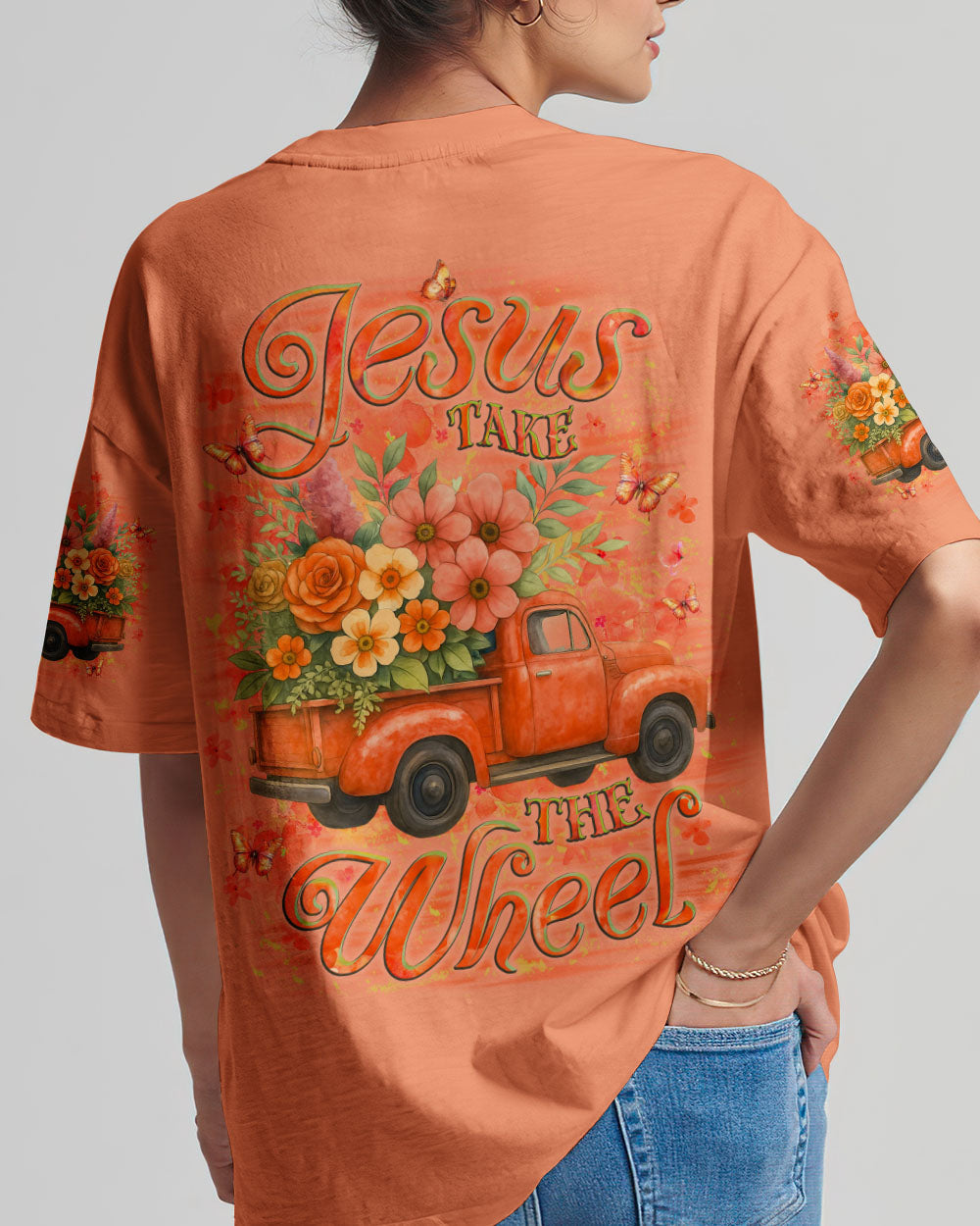 Jesus Take The Wheel Women's All Over Print Shirt - Yhlt1906251