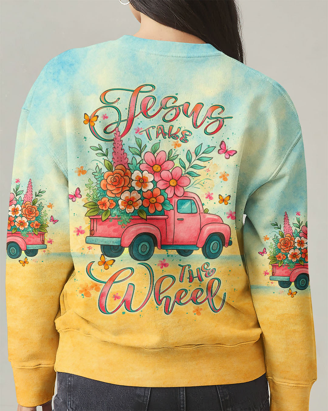 Jesus Take The Wheel Women's All Over Print Shirt - Yhlt2006253