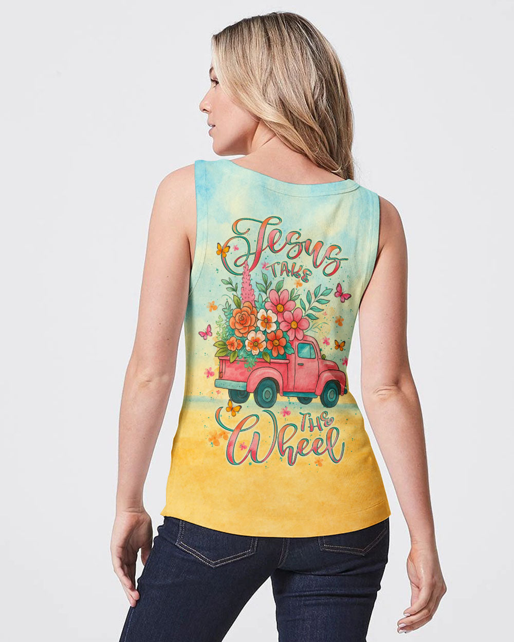 Jesus Take The Wheel Women's All Over Print Shirt - Yhlt2006253