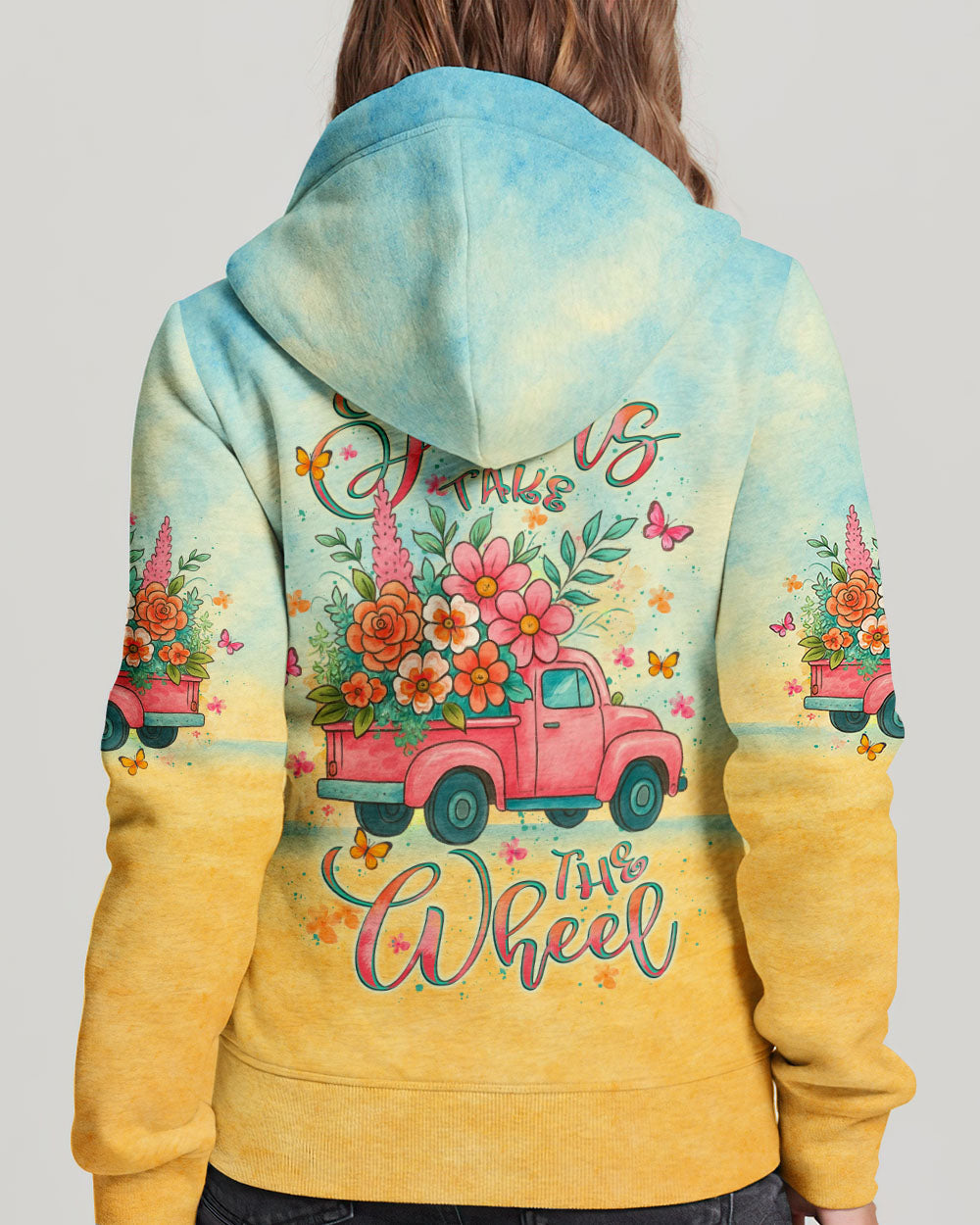 Jesus Take The Wheel Women's All Over Print Shirt - Yhlt2006253