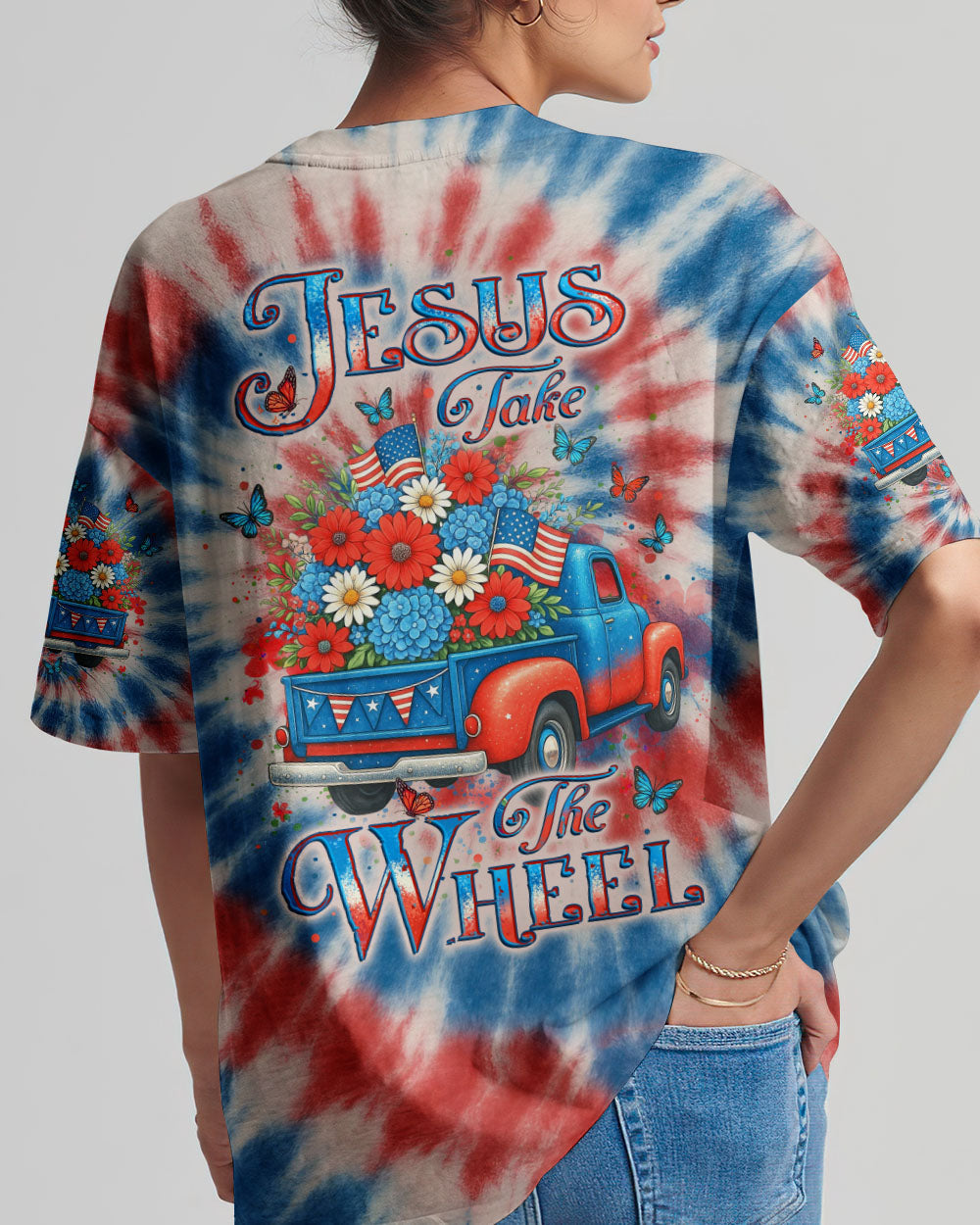 Jesus Take The Wheel Women's All Over Print Shirt - Yhlt2105252