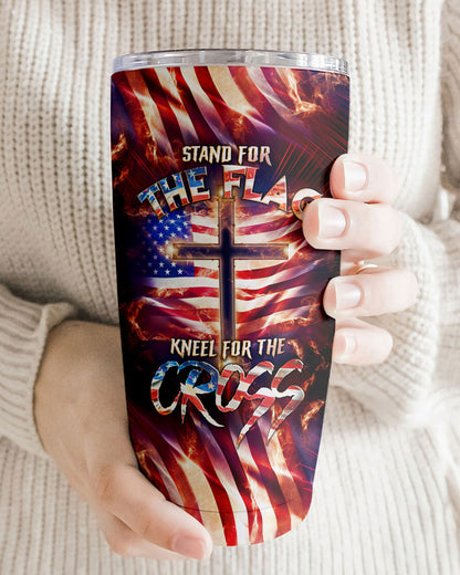 Stand For The Flag Kneel For The Cross Tumbler - Tlno0308232