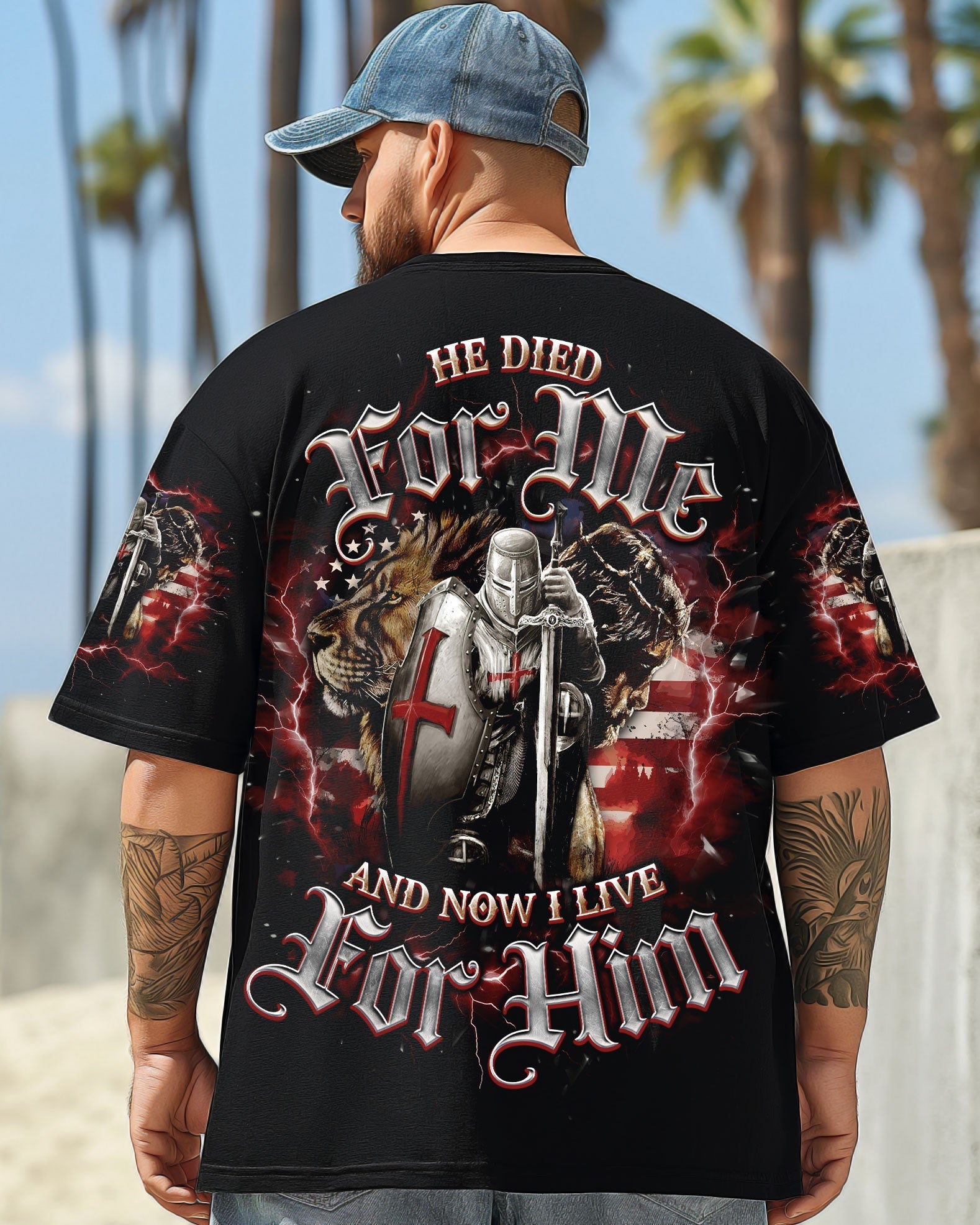 He Died For Me Lion Warrior Men's All Over Print Shirt - Tlno1203251