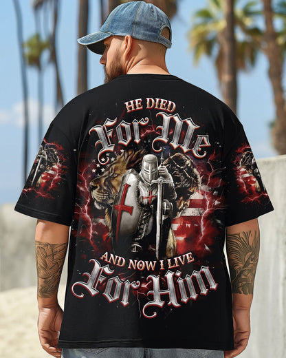 He Died For Me Lion Warrior Men's All Over Print Shirt - Tlno1203251