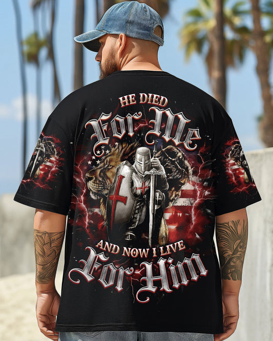 He Died For Me Lion Warrior Men's All Over Print Shirt - Tlno1203251