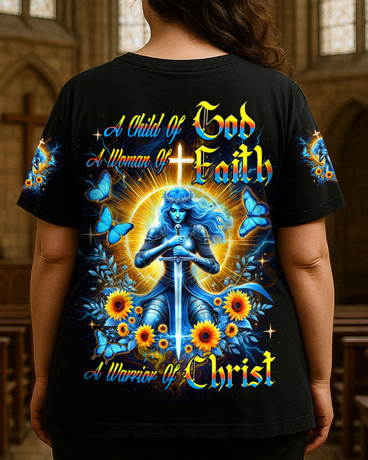 A Child Of God A Woman Of Faith Women's All Over Print Shirt - Yhdu2805251