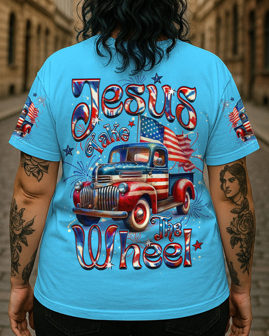 Jesus Take The Wheel Women's All Over Print Shirt - Yhdu2205254