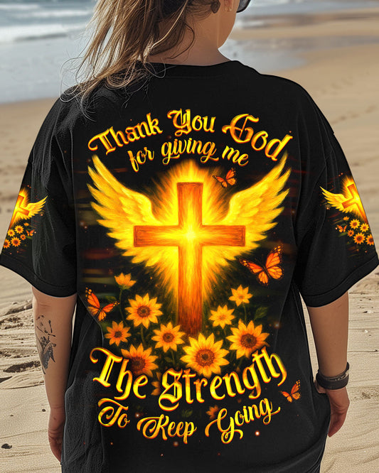 Thank You God Women's All Over Print Shirt - Yhdu0505252