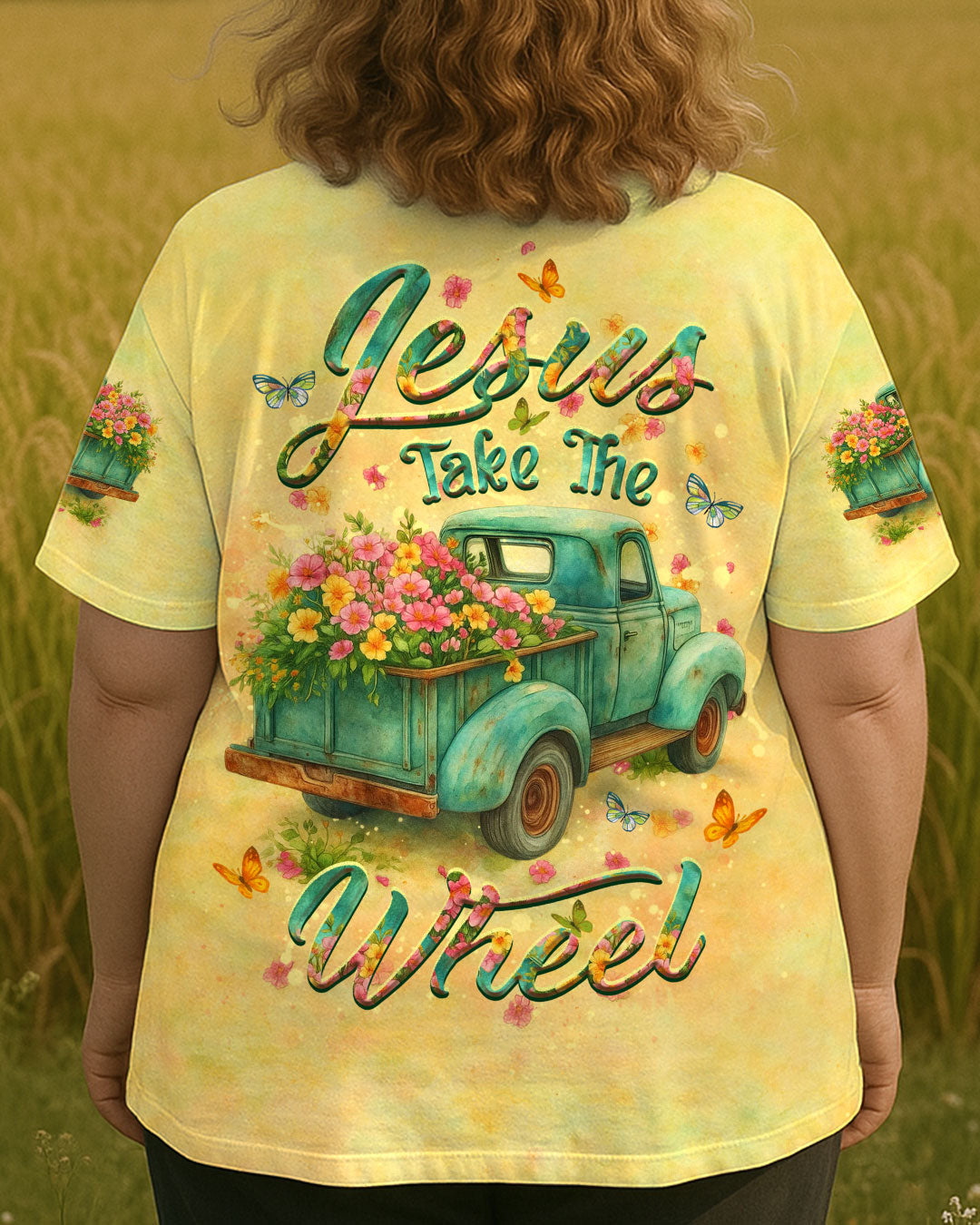 Jesus Take The Wheel Women's All Over Print Shirt - Yhdu1806254