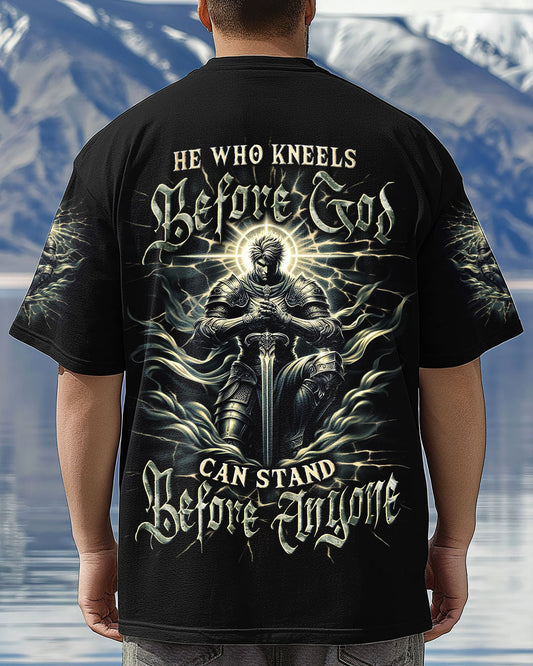 He Who Kneels Before God Warrior Men's All Over Print Shirt - Yhln2403253