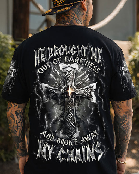 He Brought Me Out Of Darkness Men's All Over Print Shirt - Yhln0304253