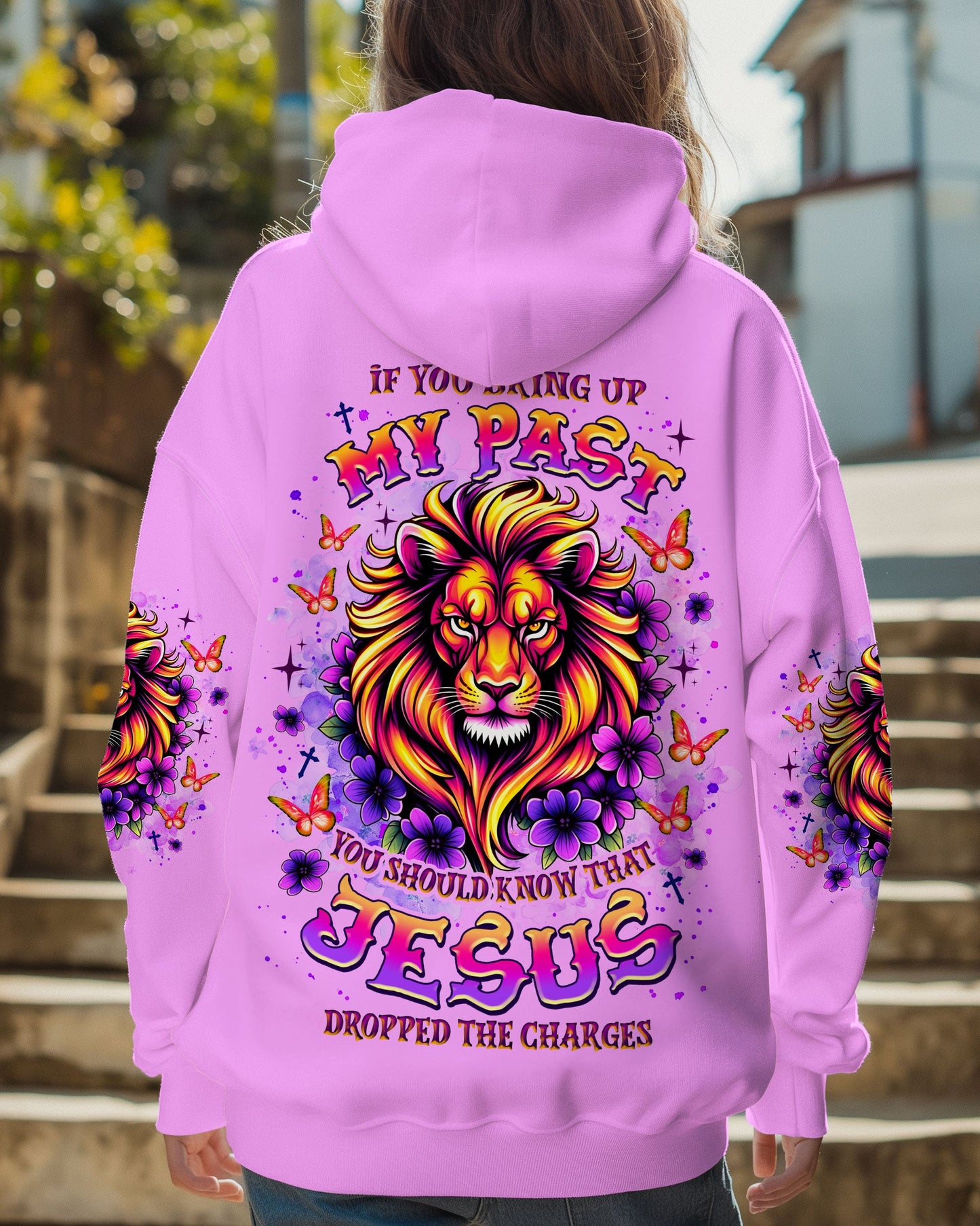 Jesus Dropped The Charges Lion Women's All Over Print Shirt  - Tlnz1106252