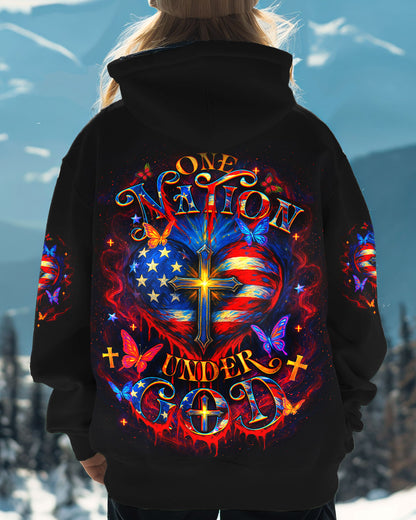 One Nation Under God Warrior Women's All Over Print Shirt - Yhdu1006253