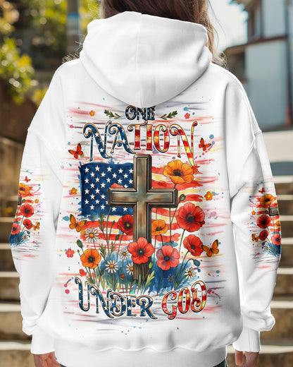 One Nation Under God Women's All Over Print Shirt - Yhhg1906254