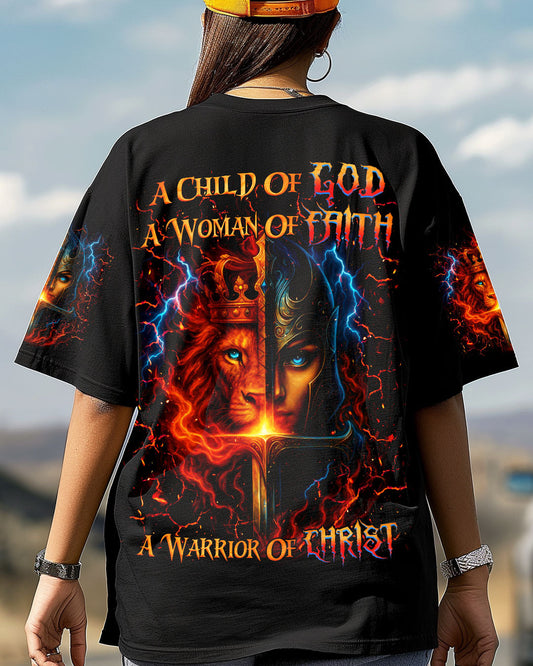 A Child Of God A Woman Of Faith Women's All Over Print Shirt -  Tlnz1606254
