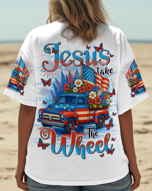 Jesus Take The Wheel Women's All Over Print Shirt - Tyqy1405254