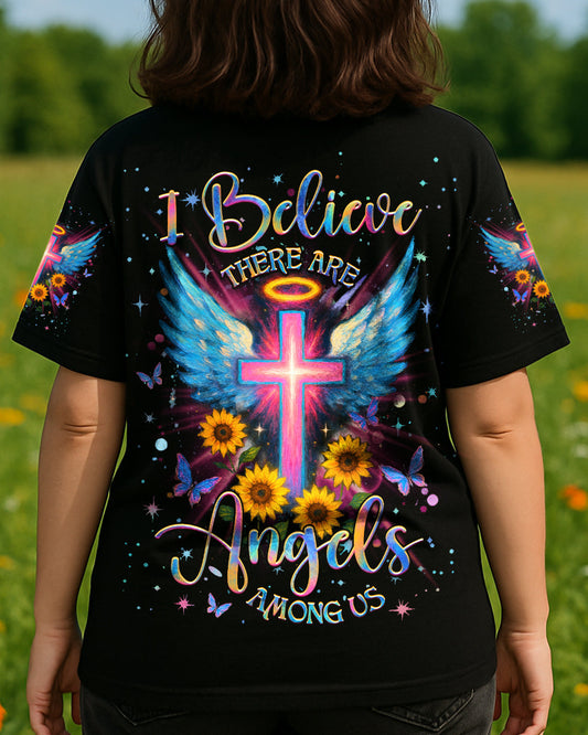 I Believe There Are Angels Among Us Women's All Over Print Shirt - Yhhg0705254