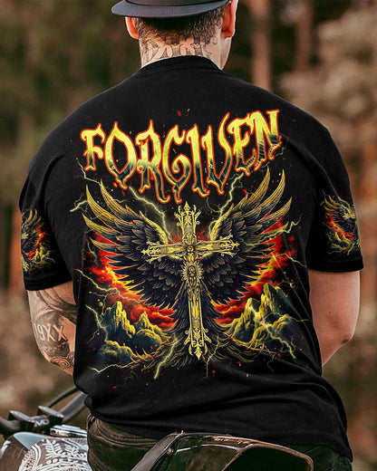 Forgiven Cross Wings Men's All Over Print Shirt  - Tlnz1703253