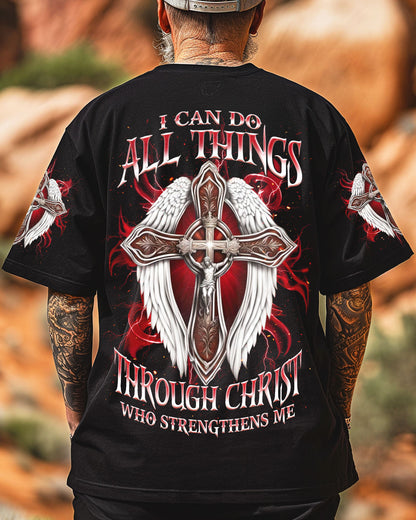 I Can Do All Things Cross Wings Men's All Over Print Shirt  - Tlnz1504253