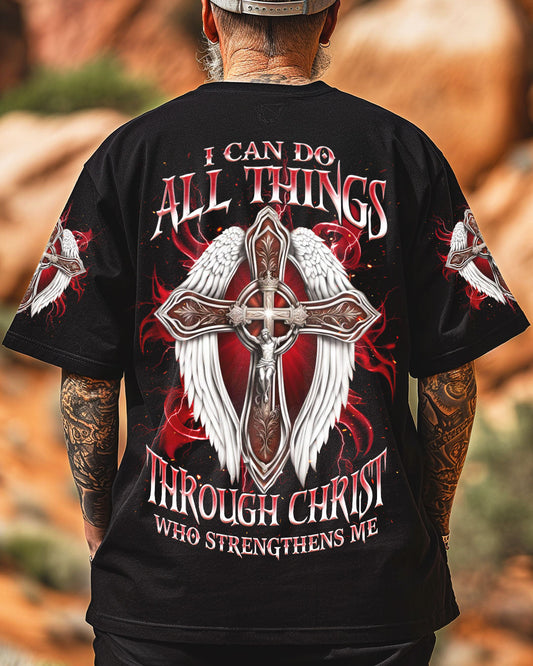 I Can Do All Things Cross Wings Men's All Over Print Shirt  - Tlnz1504253