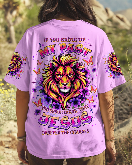 Jesus Dropped The Charges Lion Women's All Over Print Shirt  - Tlnz1106252