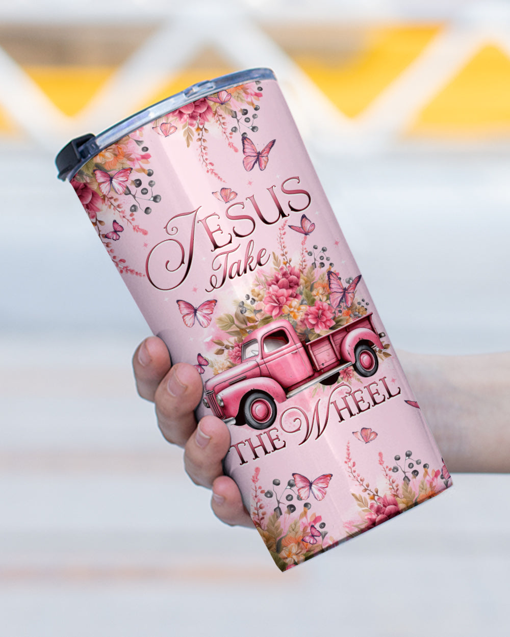 Jesus Take The Wheel Tumbler - Tytd0112232